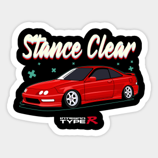 Integra Type R Stance Clear Sticker